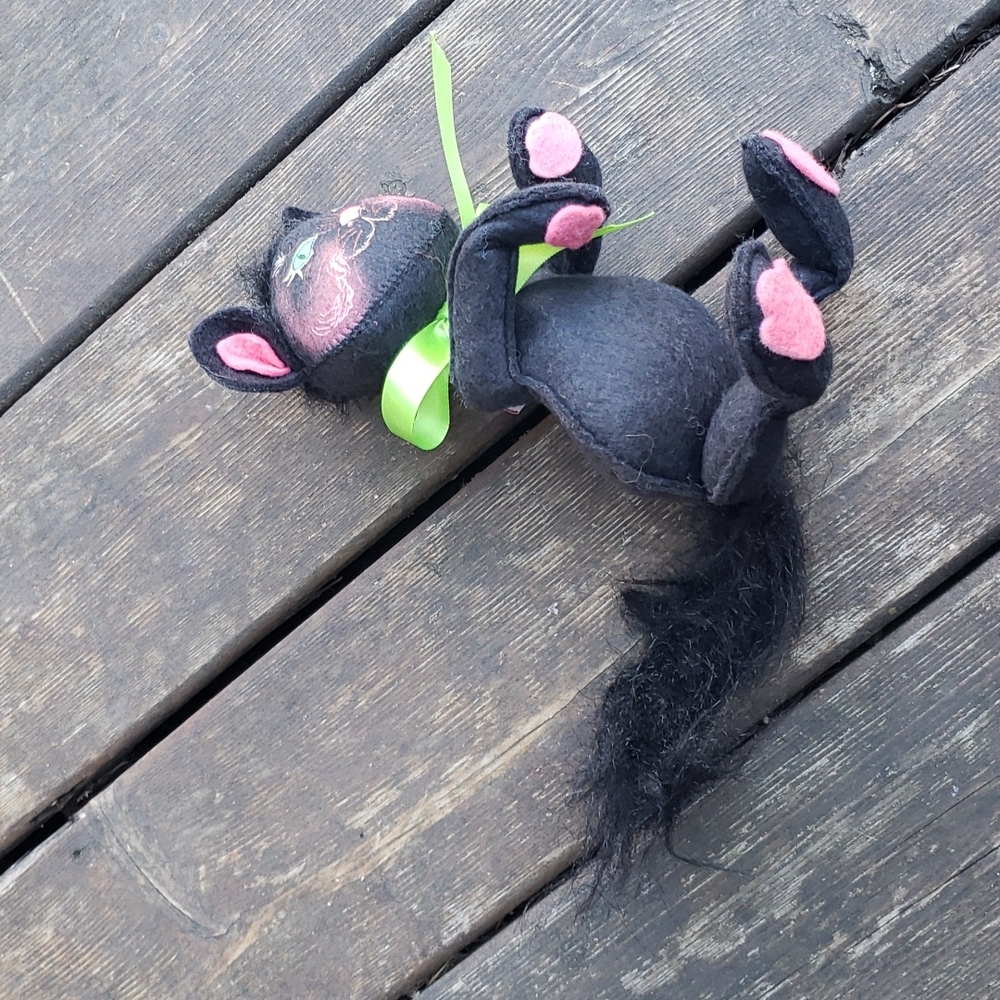 ANNALEE DOLLS Vintage 1992 Black Cat 10" - Picture 7 of 8
